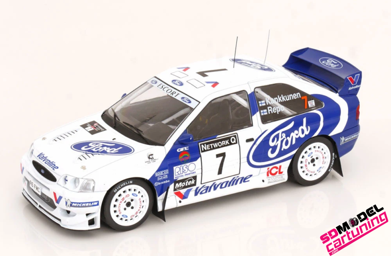 1:18 Ford Escort RS Cosworth WRC #7 - 2nd RAC Rallye - Juha Kankkunen, Juha Repo