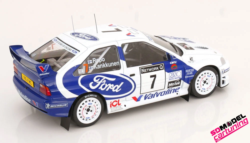 1:18 Ford Escort RS Cosworth WRC #7 - 2nd RAC Rallye - Juha Kankkunen, Juha Repo - Afbeelding 2