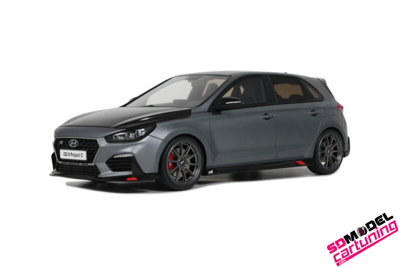 1:18 Hyundai I30 N Project C - 2017 - Donkergrijs Metallic