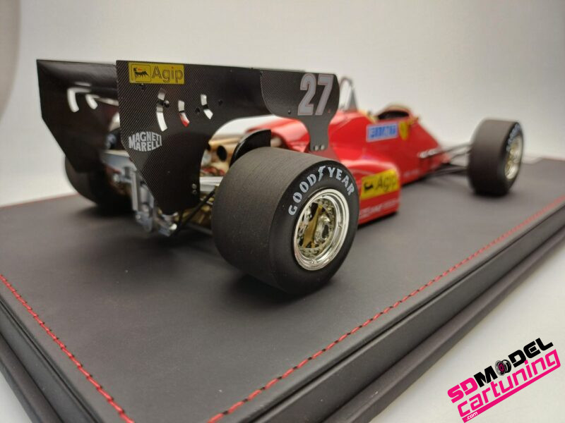 1:18 Ferrari 126 C4 #27 Michele Alboreto - 1984 - Inclusief luxe Grondplaat/Vitrinebox - Imagen 5