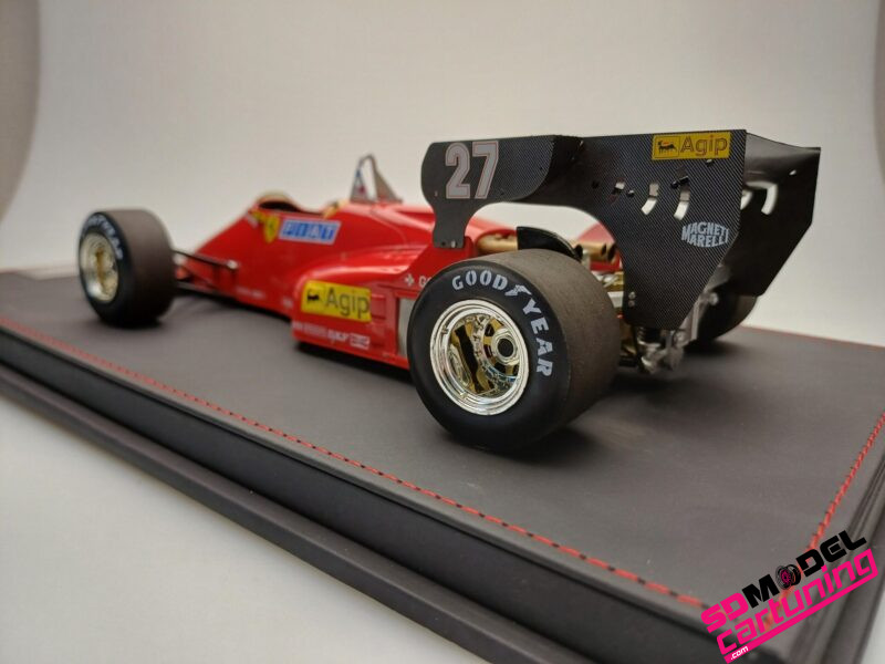 1:18 Ferrari 126 C4 #27 Michele Alboreto - 1984 - Inclusief luxe Grondplaat/Vitrinebox - Imagen 4