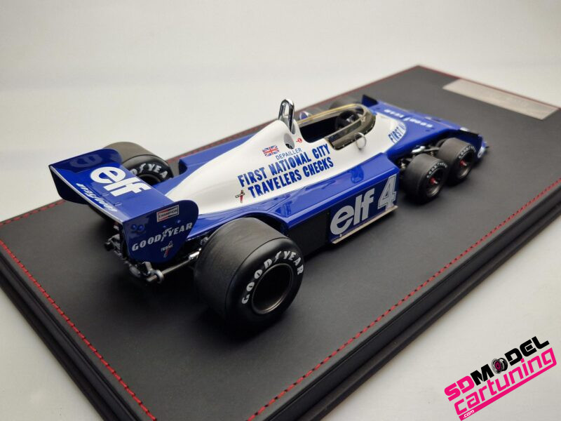 1:18 Tyrell P340  #4 Patrick Depailler - 1977 - Inclusief luxe Grondplaat+Vitrinebox - Imagen 6