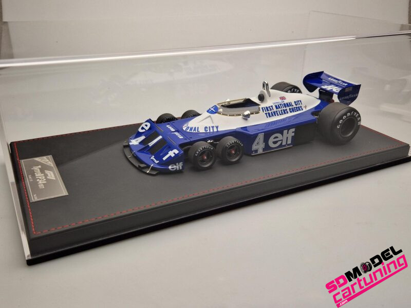 1:18 Tyrell P340  #4 Patrick Depailler - 1977 - Inclusief luxe Grondplaat+Vitrinebox - Imagen 2