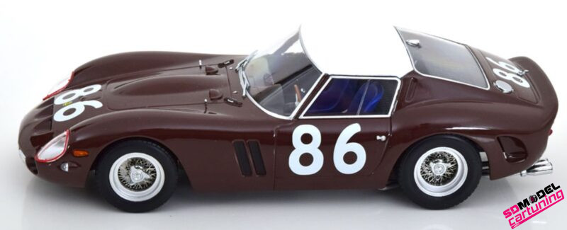 1:18 Ferrari 250 GTO No.86 Targa Florio Scarletti/Ferraro - 1962 - Burgundy - Afbeelding 3