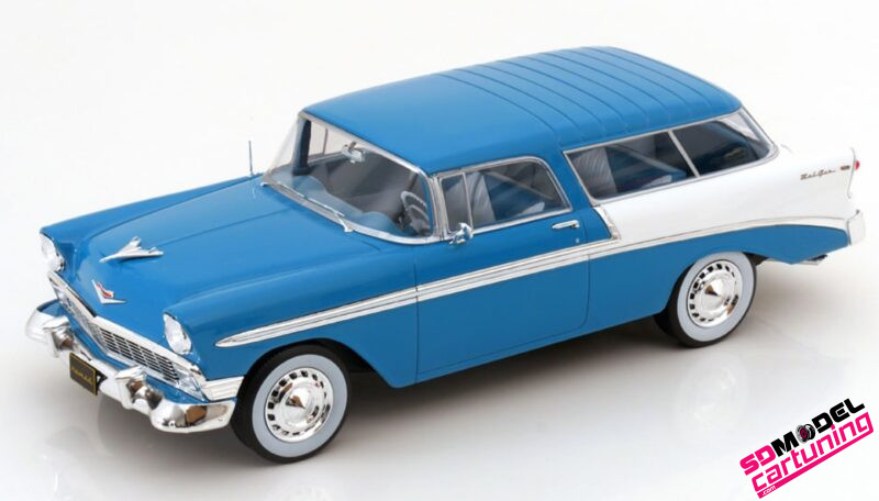 1:18 Chevrolet Bel Air Nomad Custom - 1956 - Blue/White