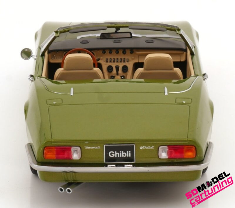 1:18 Maserati Ghibli Spyder - 1970 - Lichtgroen Metallic - Afbeelding 6