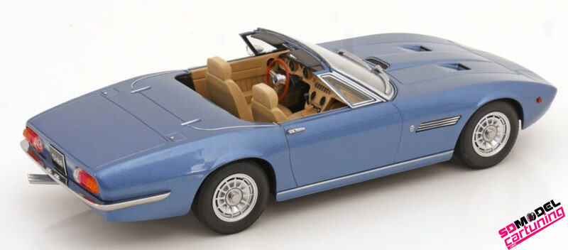 1:18 Maserati Ghibli Spyder - 1970 - Lichtblauw Metallic - Afbeelding 4