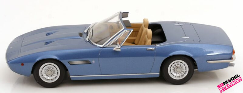 1:18 Maserati Ghibli Spyder - 1970 - Lichtblauw Metallic - Afbeelding 2