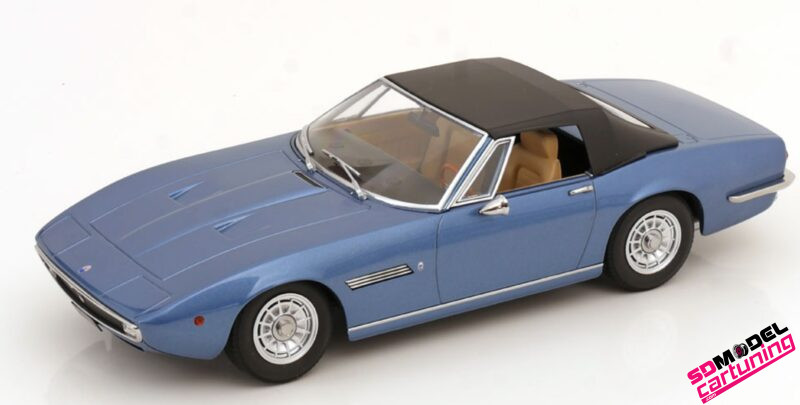 1:18 Maserati Ghibli Spyder - 1970 - Lichtblauw Metallic - Afbeelding 7