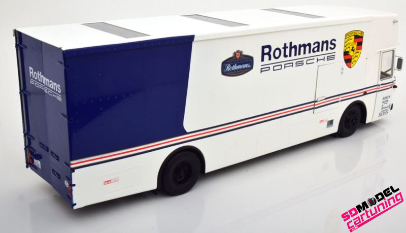 1:18 Mercedes O317 Porsche Renntransporter Rothmans – Image 2