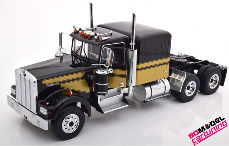 1:18 Truck Kenworth W900 - Zwart/Goud - Inclusief Semi Trailer - Smokey And The Bandit Film – Image 5